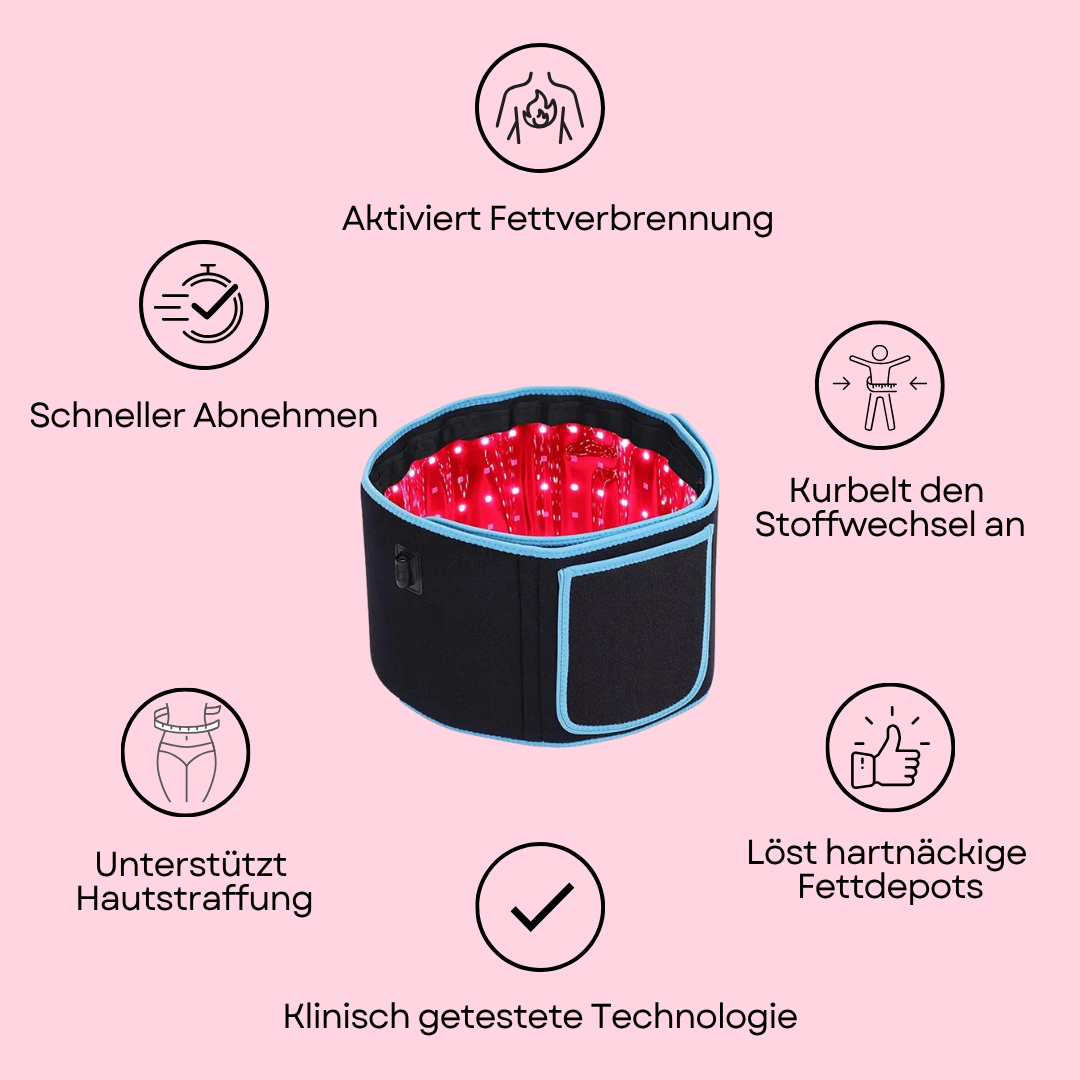 LumiShape - Fitness Rotlicht-Gürtel