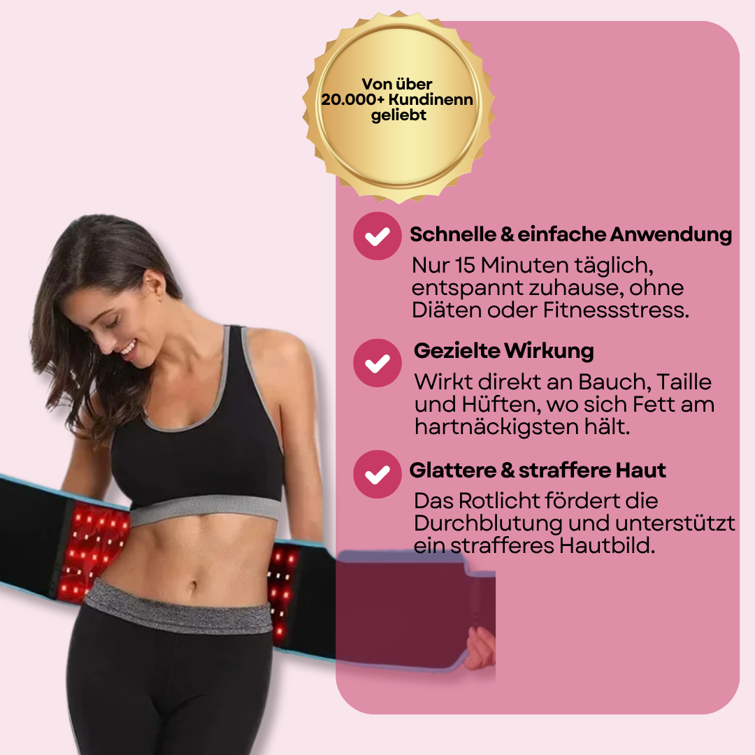 LumiShape - Fitness Rotlicht-Gürtel