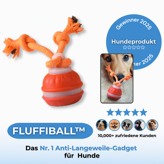 FluffiBall - interaktiver Anti-Langeweile-Ball für Hunde
