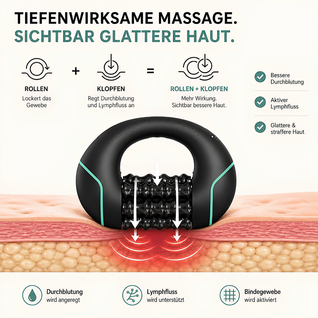 CelluRoll - 5 Minuten Gewebemassage für glatter wirkende Haut