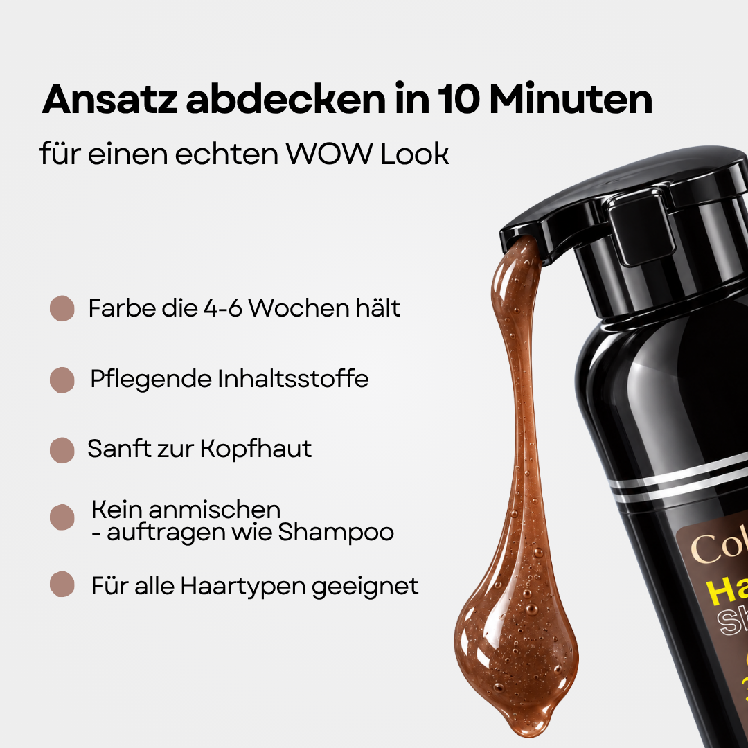 Coloréva Farbshampoo - Ansätze abdecken in 10 Minuten