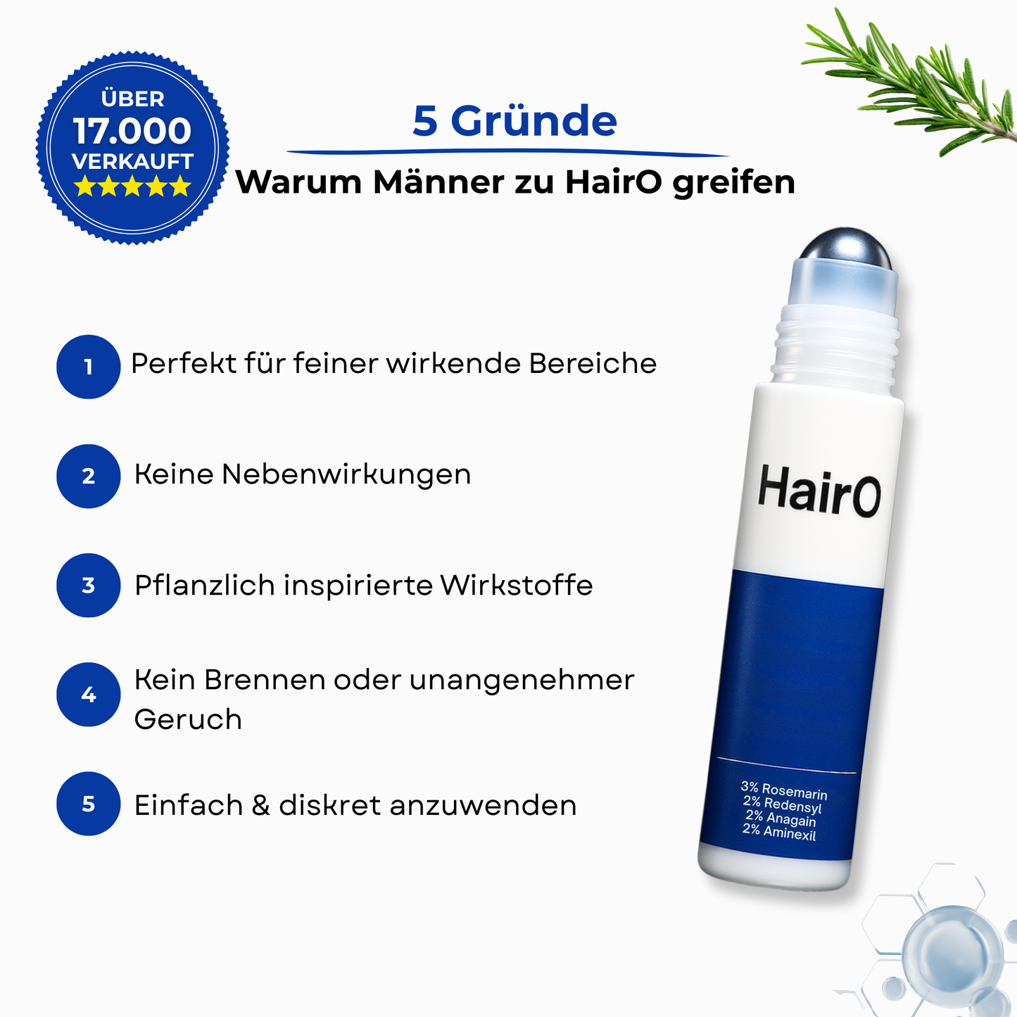 HairO - Präzisions-Stick für feiner werdende Bereiche