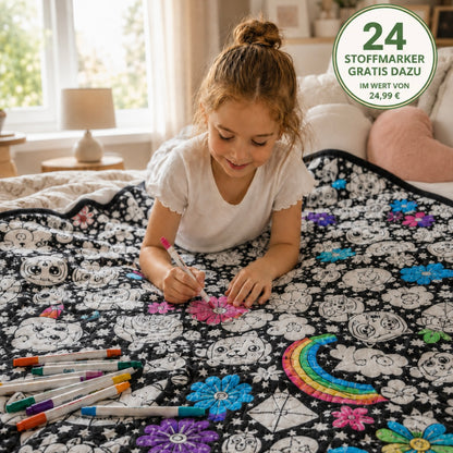 MalSpaß - die Kuscheldecke, die dein Kind selbst zum Lieblingsstück macht