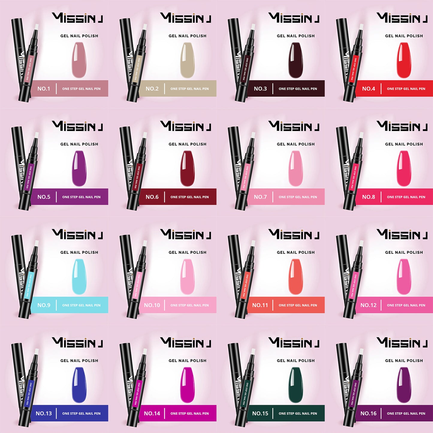 nail gel pen ( all colors)