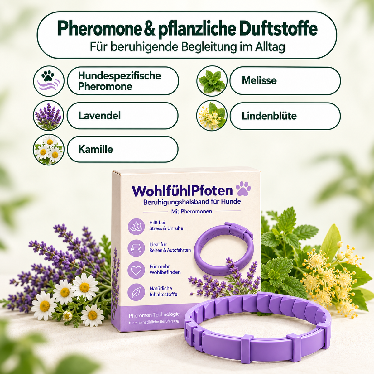 WohlfühlPfoten - beruhigendes Pheromon Halsband