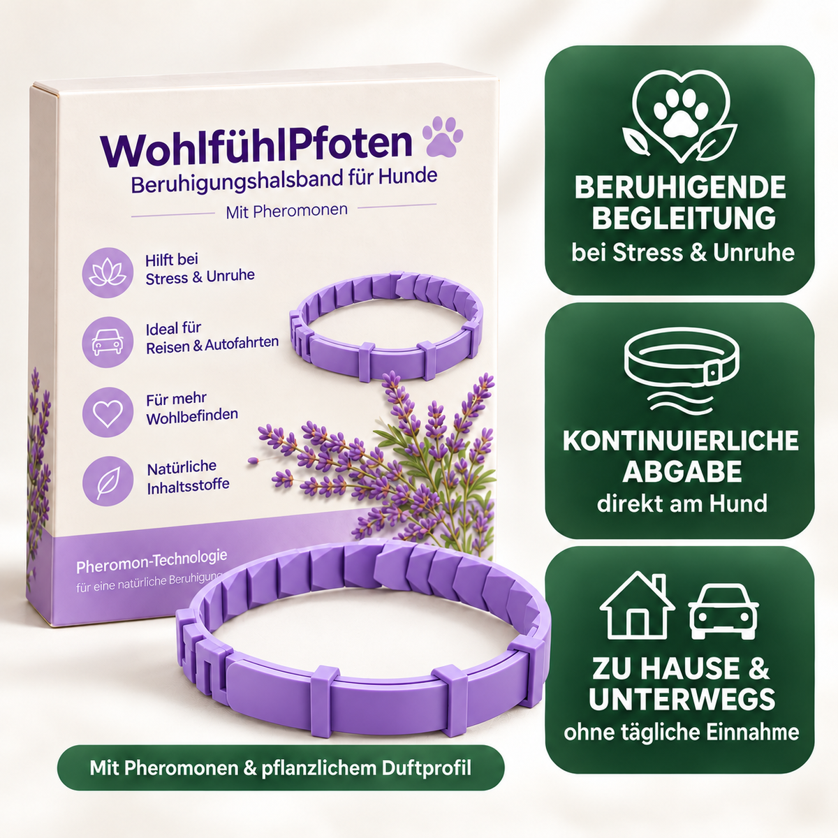 WohlfühlPfoten - beruhigendes Pheromon Halsband
